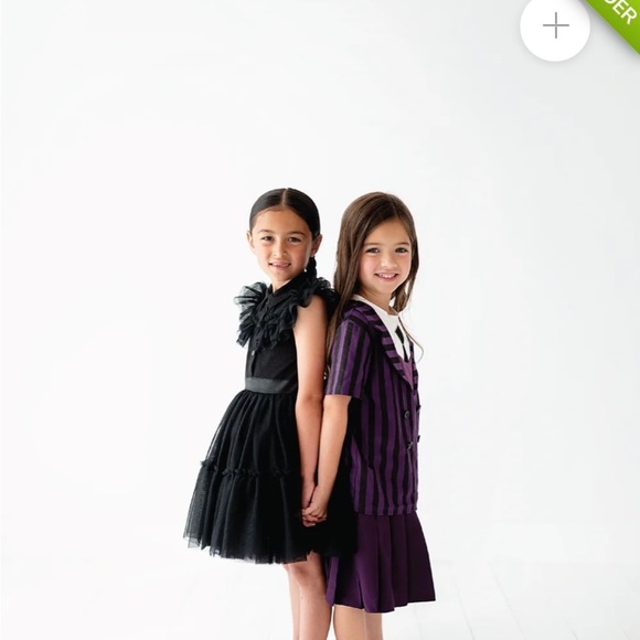 Taylor Joelle Gothic Gown in Tulle 3 Childrens. Wednesday Halloween Cost… - Picture 5 of 11